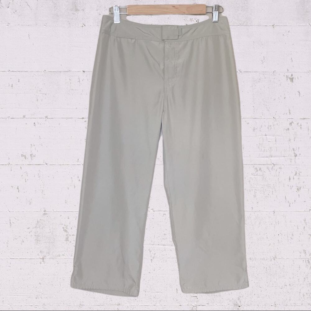 Patagonia Tan Khaki Kokawe Wide Leg Crop Size 8 Lightweight Outdoor Hiking